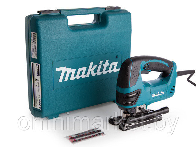 Лобзик электрический MAKITA 4350 FCT в чем. + набор пилок (720 Вт, пропил до 135 мм, подсветка) - фото 1 - id-p184705778