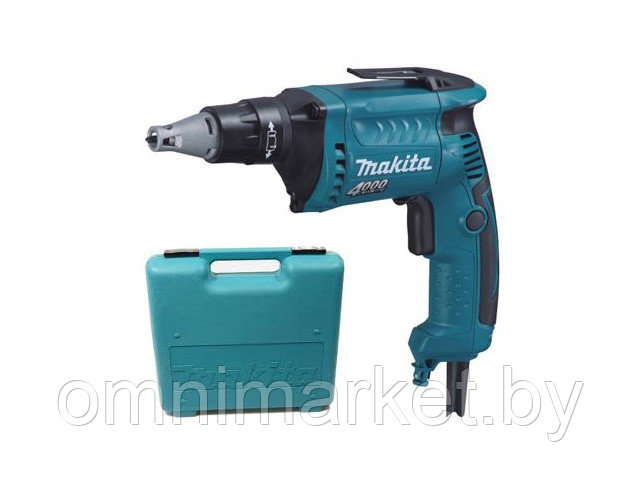 Шуруповерт MAKITA FS 4000 K в чем. (570 Вт, патрон внутр. шестигр. 1/4", 16 Нм, шурупы до 6 мм)