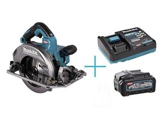 Аккум. циркулярная пила MAKITA HS 004 GZ 01 в кор. + АКЦИЯ (1 аккумулятор и зарядное) (40.0 В, акк. BL4040