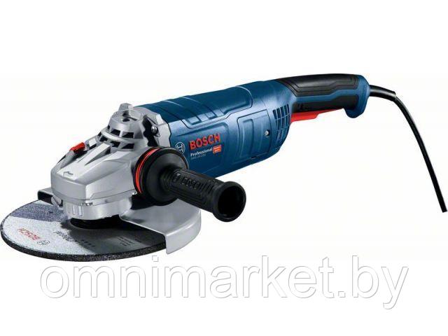 Двуручная углошлифмашина BOSCH GWS 24-230 в кор. (2400 Вт, диск 230х22 мм, вибро, без регул. об.)