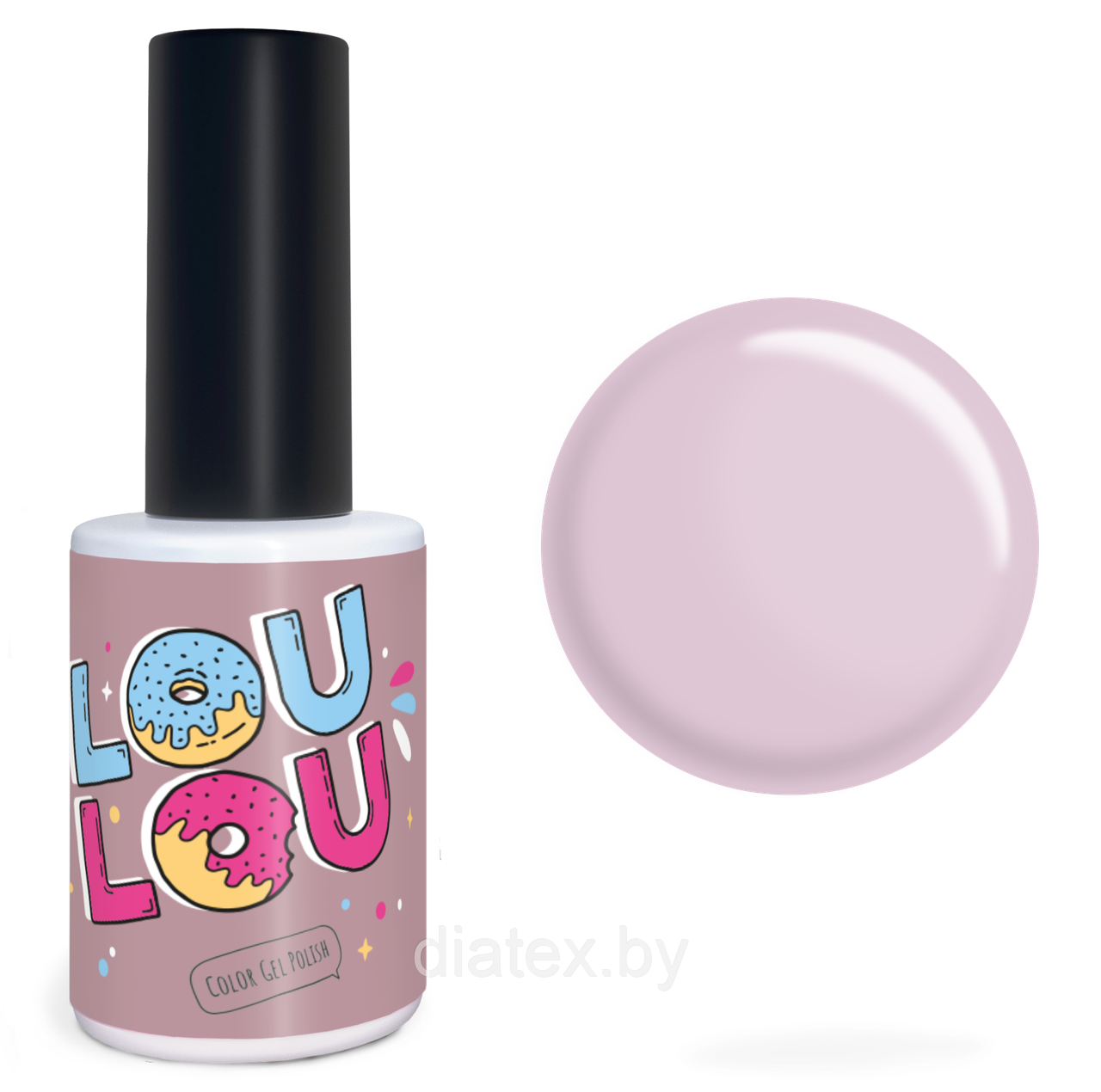 Гель-лак LOULOU “ds8” сиреневый шиммерный рапсодия (10мл.)