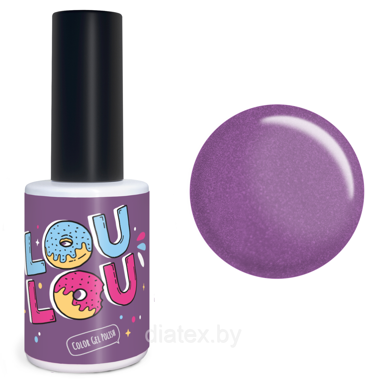 Гель-лак LouLou “i08” сиреневый lilac (10мл.)