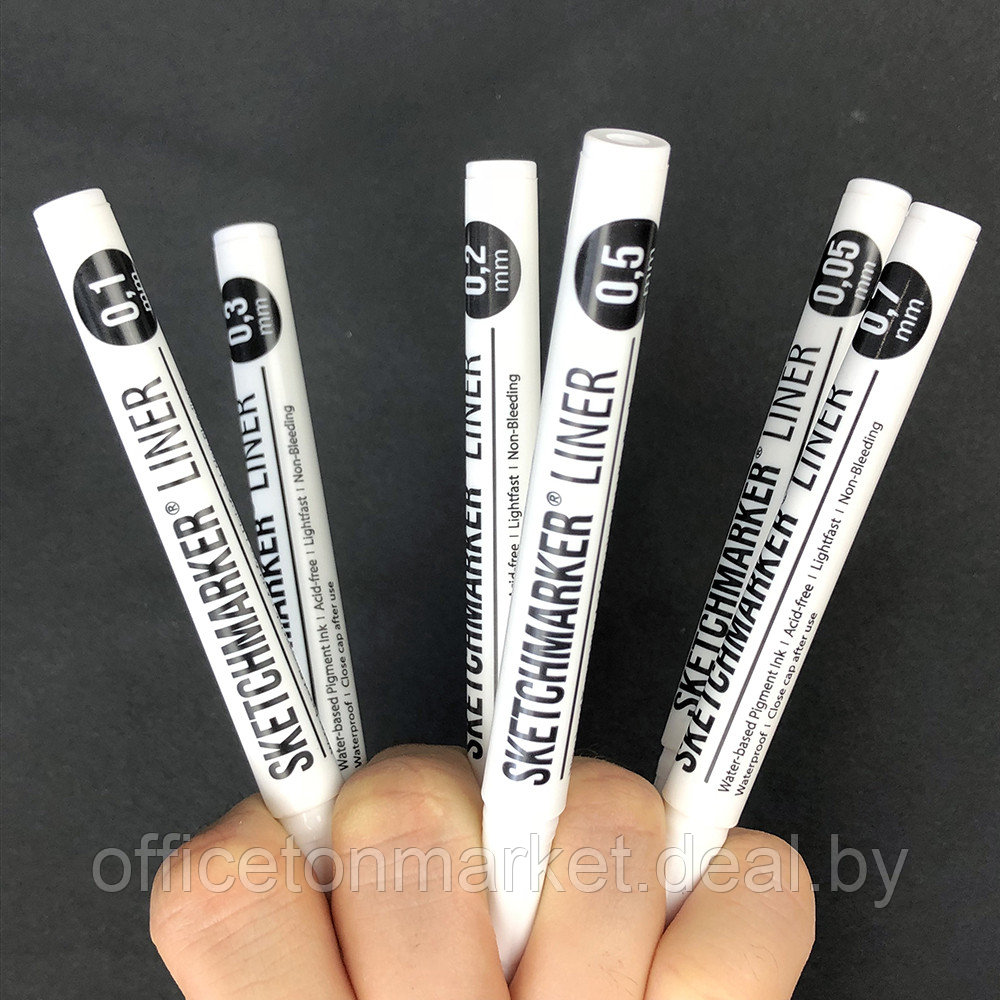 Ручка капиллярная "Sketchmarker", 0.05 мм, черный - фото 9 - id-p184704335