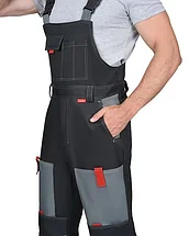 Полукомбинезон "СИРИУС-ФАВОРИТ-РОСС" темно-серый со светло-серым и красным, фото 2