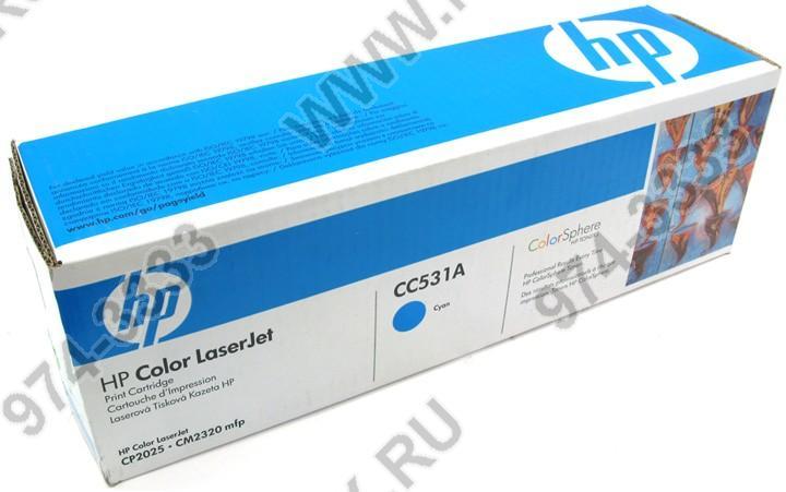 Картридж HP CC531A(C) (№304A) Cyan для HP Color LaserJet CP2025, CM2320mfp