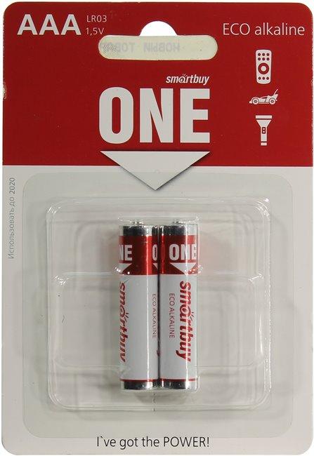 Smartbuy SOBA-3A02B-Eco, Size"AAA", 1.5V, щелочной (alkaline) уп. 2 шт