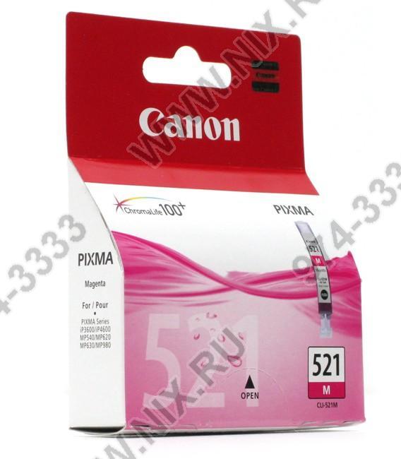 Чернильница Canon CLI-521M Magenta для PIXMA IP3600/4600, MP540/620/630/980