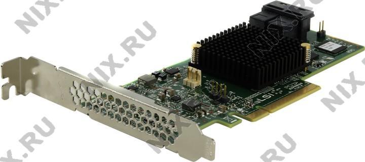 LSI MegaRAID SAS 9341-8i LSI00407/05-26106-00(H/I) (RTL) PCI-Ex8,8-port SAS/SATA 12Gb/s RAID 0/1/5/10/50