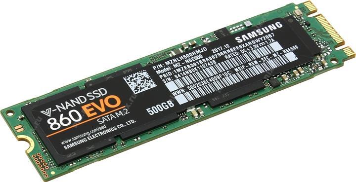 SSD 500 Gb M.2 2280 B&M 6Gb/s Samsung 860 EVO MZ-N6E500BW (RTL) V-NAND 3bit-MLC