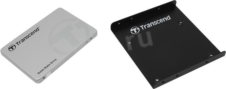 SSD 1 Tb SATA 6Gb/s Transcend SSD370 TS1TSSD370S 2.5" MLC+ 3.5" адаптер