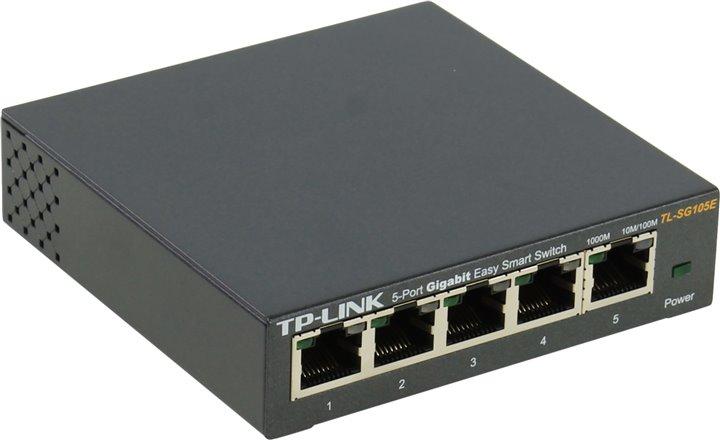 TP-LINK TL-SG105E 5-Port Gigabit Easy Smart Switch (5UTP 1000Mbps)