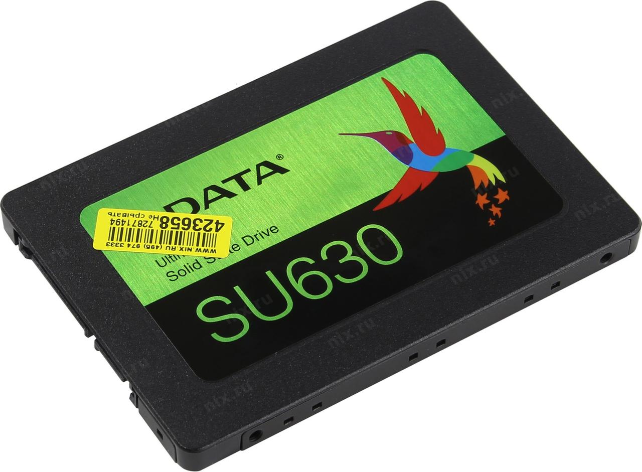 SSD 480 Gb SATA 6Gb/s ADATA Ultimate SU630 ASU630SS-480GQ-R 2.5" 3D QLC
