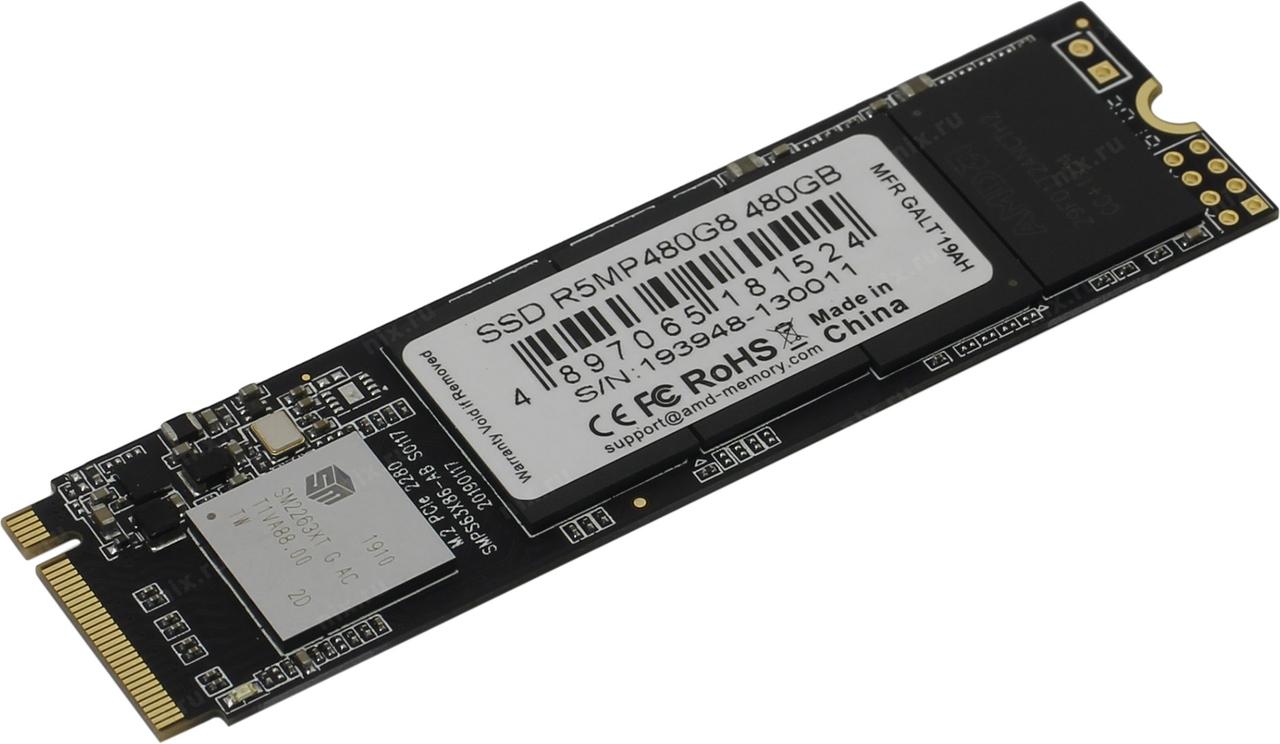 SSD 480 Gb M.2 2280 M AMD Radeon R5 R5MP480G8 3D TLC
