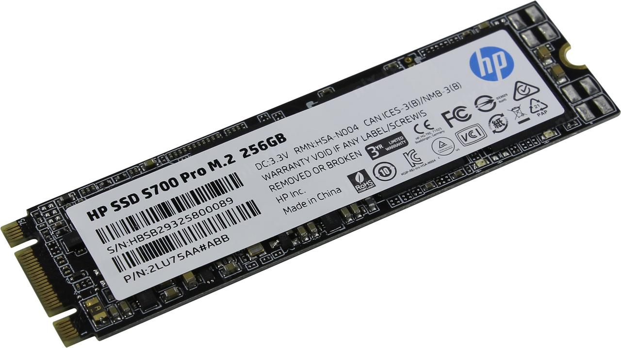 SSD 256 Gb M.2 2280 B&M 6Gb/s HP S700 Pro 2LU75AA 3D TLC