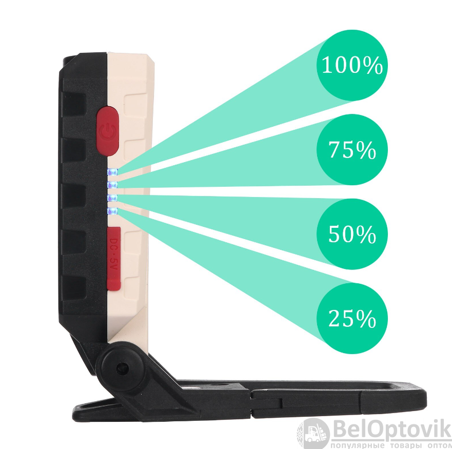 Переносной светодиодный фонарь-лампа USB Working Lamp W599В (4 режима свечения, 4 вида крепления) - фото 8 - id-p184710913