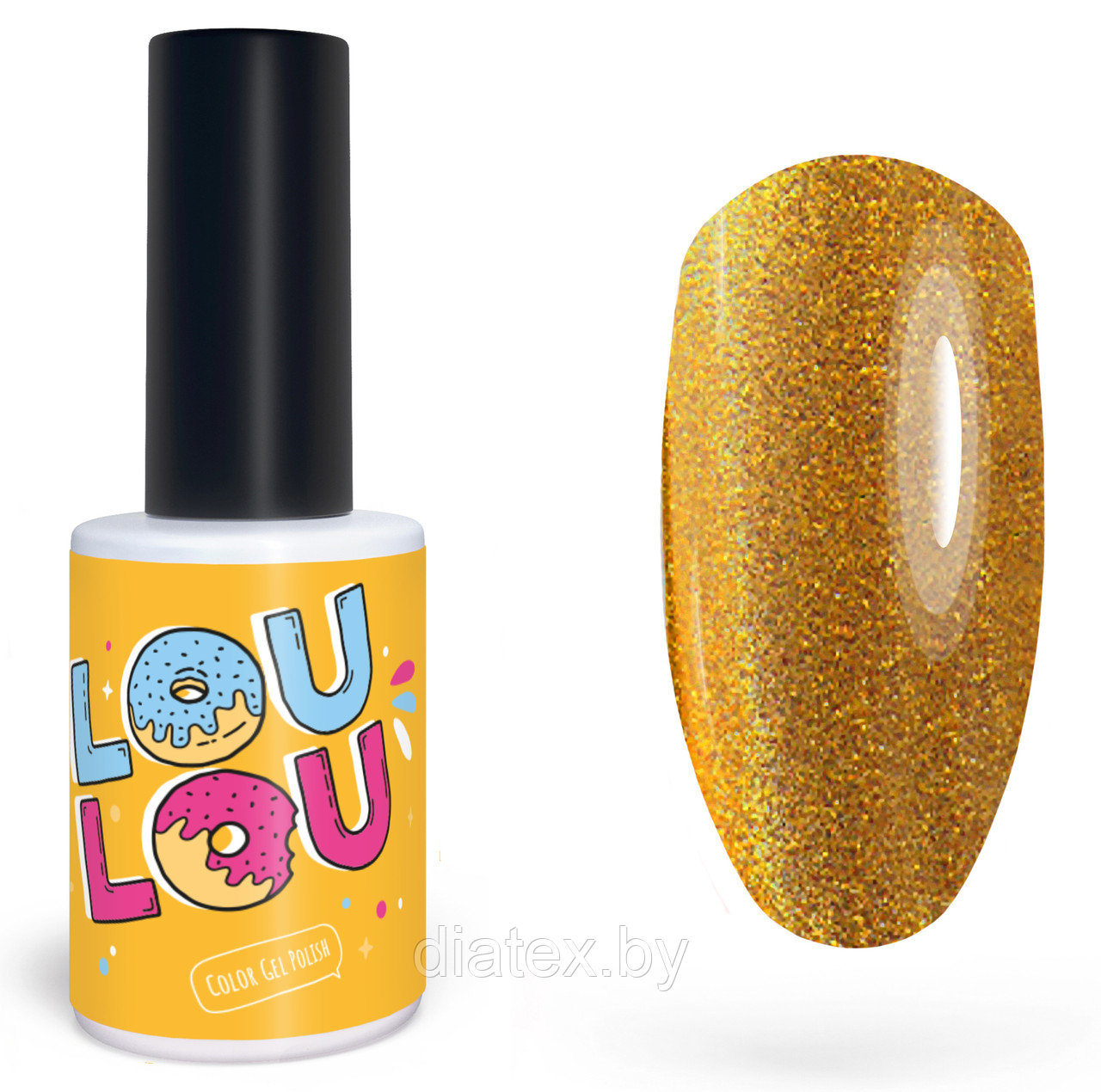 Гель-лак LOULOU “cat2” (10мл.) золотистый