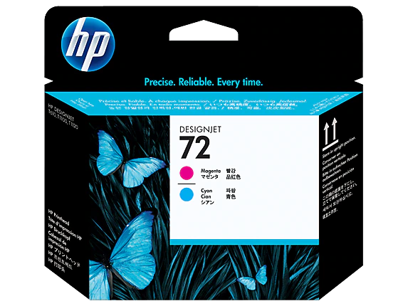 Печатающая головка-картридж HP 72 (C9383A), Пурпурный, голубой