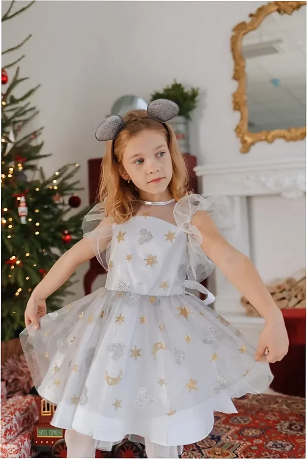 Детский карнавальный костюм для девочки "Мышка Соня" Пуговка - фото 3 - id-p166745241