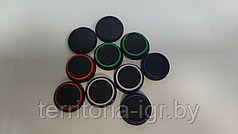 PS4 Накладки на стики Grips защитные на джойстики геймпада (2 шт) Черно-зеленый