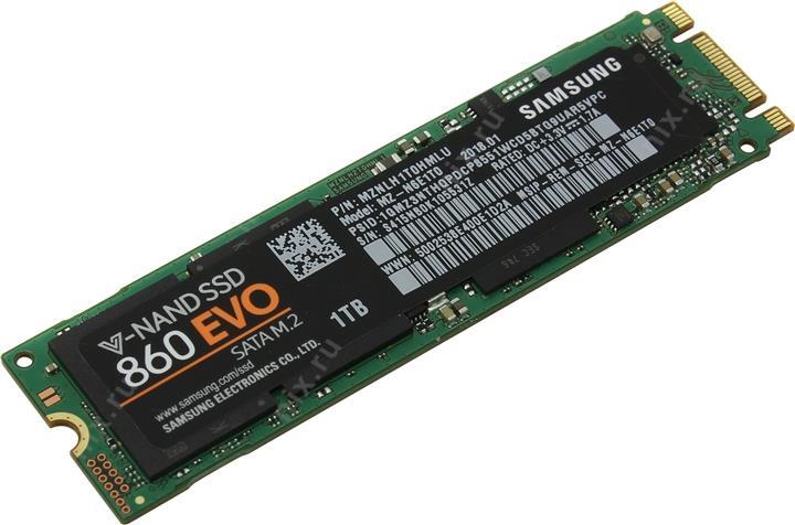 SSD 1 Tb M.2 2280 B&M 6Gb/s Samsung 860 EVO MZ-N6E1T0BW (RTL) V-NAND 3bit-MLC