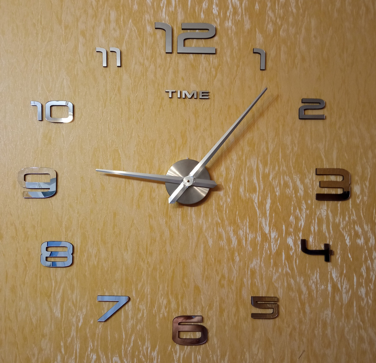 Настенные часы DIY Clock "Сделай сам" диаметр от 80 см.(цвета черный,серебро) - фото 2 - id-p131230149