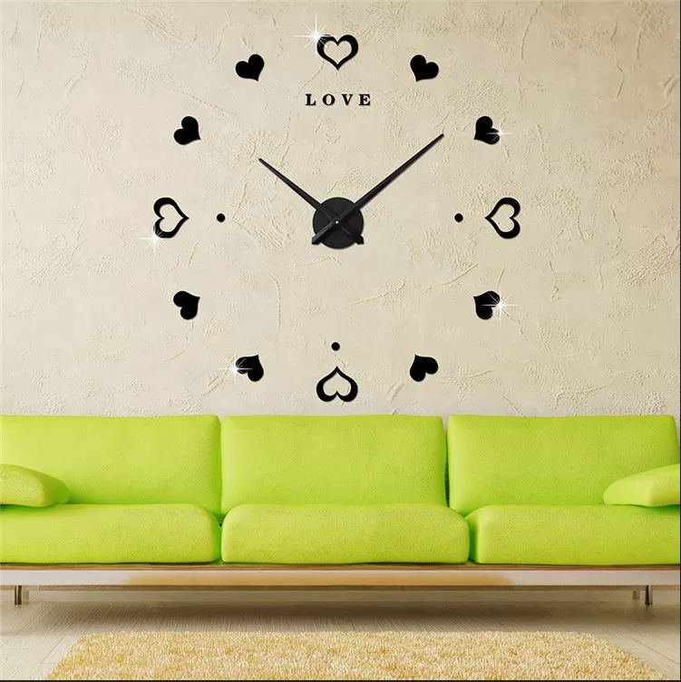 Часы настенные "СДЕЛАЙ САМ" диаметр от 80 см (LOVE) - фото 4 - id-p184733326