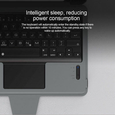 Чехол клавиатура Nillkin Bumper Combo Keyboard Case Черный для Apple iPad Air (2020) - фото 9 - id-p184733449
