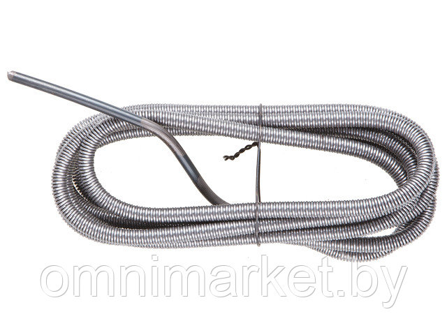 Трос сантехнический пружинный ф 13,5 мм длина 15 м (Канализационный трос используется для прочистки - фото 1 - id-p184750856