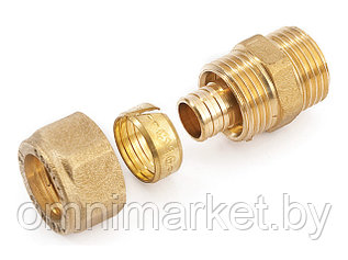 Ниппель 16(2.0)х1/2 нар. для трубы PEX General Fittings