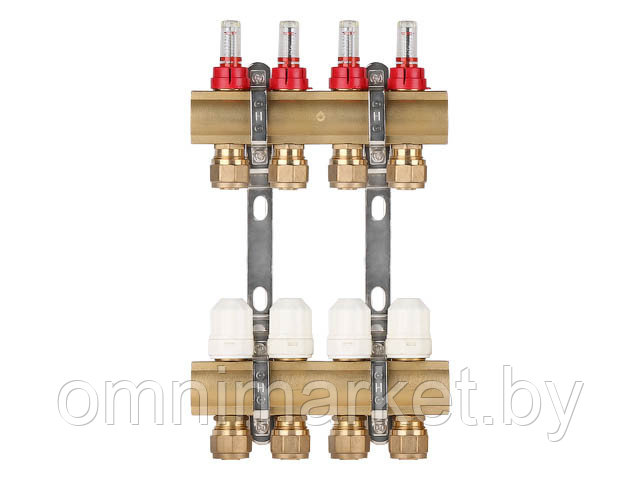 Коллекторная группа AVE777, 4 вых. AV Engineering (PRO серия Для теплого пола и водоснабжения)