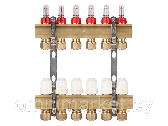 Коллекторная группа AVE777, 6 вых. AV Engineering (PRO серия Для теплого пола и водоснабжения)