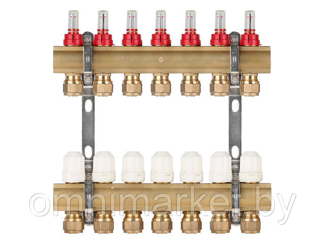 Коллекторная группа AVE777, 7 вых. AV Engineering (PRO серия Для теплого пола и водоснабжения)