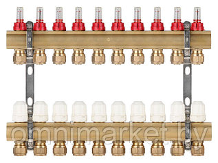Коллекторная группа AVE777, 10 вых. AV Engineering (PRO серия Для теплого пола и водоснабжения)