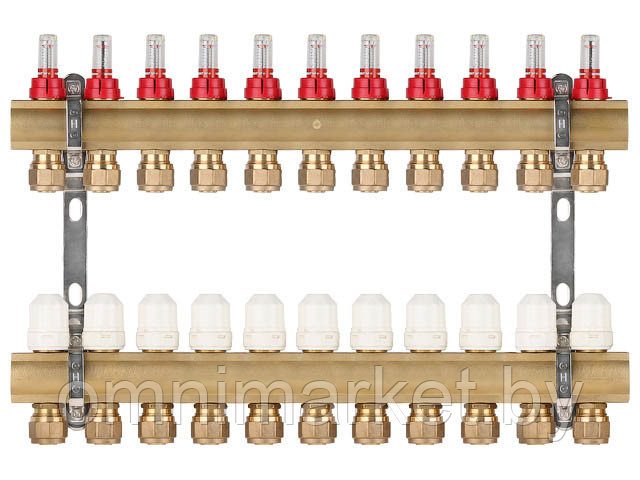 Коллекторная группа AVE777, 11 вых. AV Engineering (PRO серия Для теплого пола и водоснабжения)