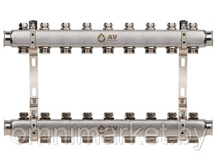 Коллекторная группа AVE162, 9 вых. AV Engineering (PRO серия Для отопления (радиаторы))