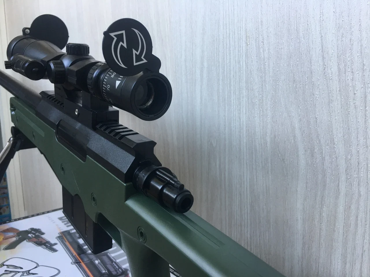 Игрушечная снайперская винтовка СВД снайперка пневматическая с оптическим прицелом (приближает) 110 см - фото 5 - id-p184755843