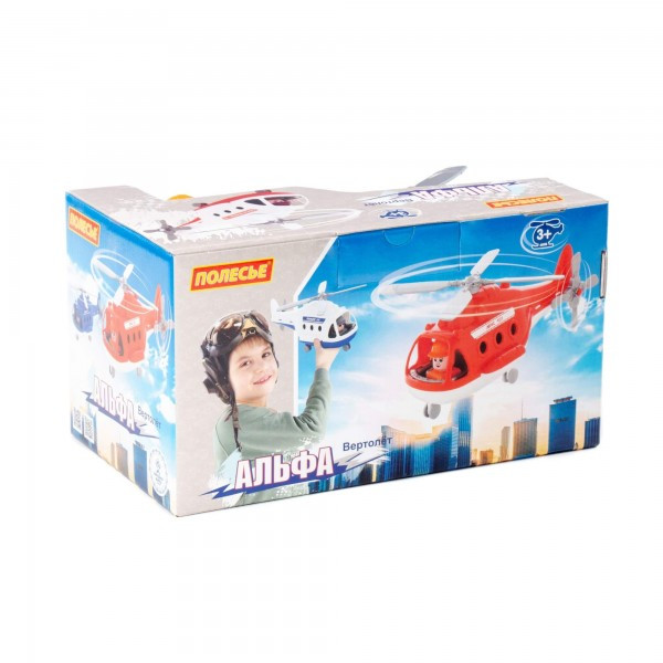 Детская игрушка вертолет пожарный "Альфа" (в коробке) арт. 68651 Полесье - фото 6 - id-p184757320