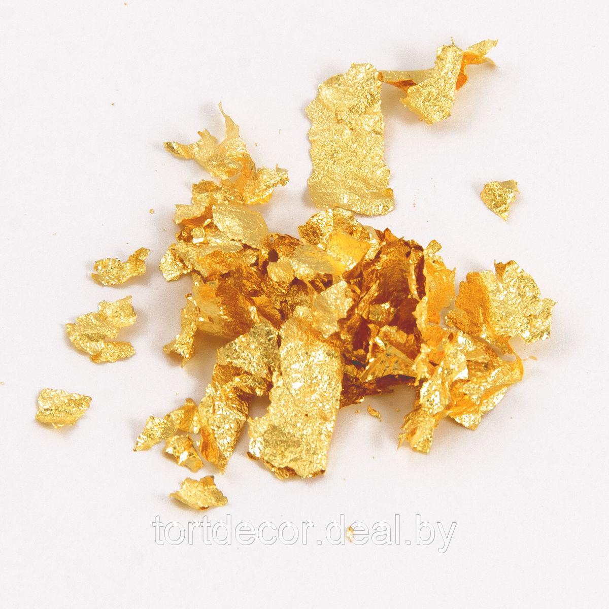 Сусальное золото пищевое 1 лист - фото 1 - id-p167685703