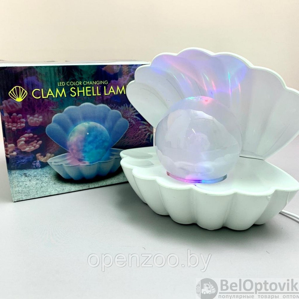 Ночник - светильник Сокровища моря Clam Shell Lamp (ракушка с жемчужиной) - фото 6 - id-p184758023