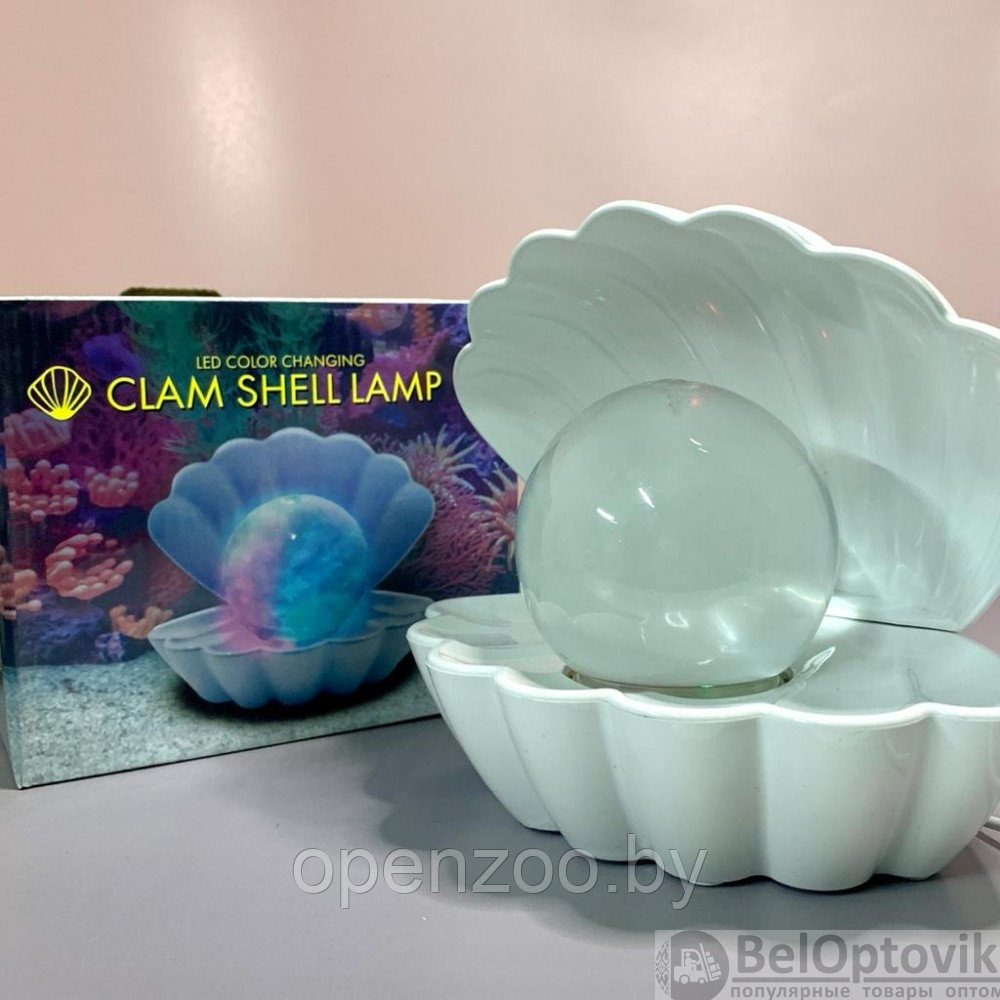 Ночник - светильник Сокровища моря Clam Shell Lamp (ракушка с жемчужиной) - фото 7 - id-p184758023