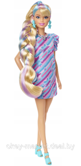 Кукла Barbie Totally Hair Doll HCM88 - фото 4 - id-p184763331