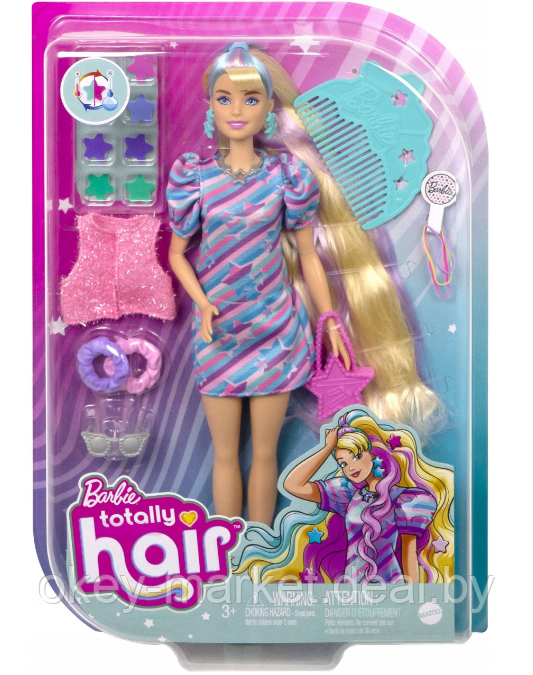Кукла Barbie Totally Hair Doll HCM88 - фото 2 - id-p184763331