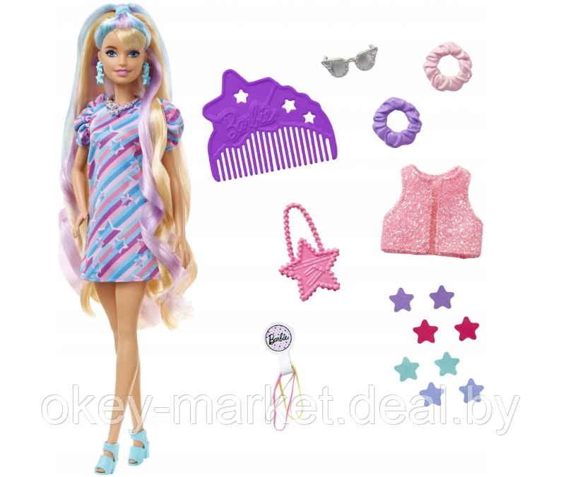 Кукла Barbie Totally Hair Doll HCM88 - фото 6 - id-p184763331