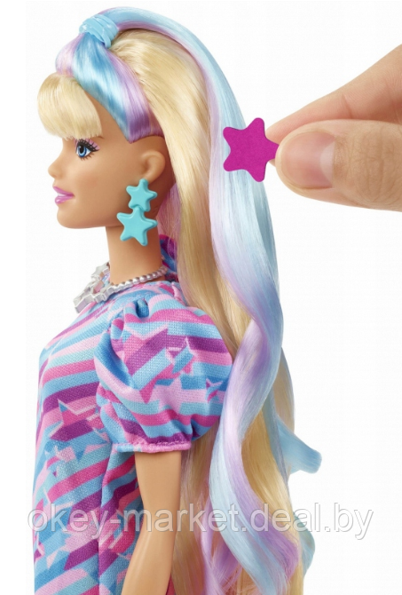 Кукла Barbie Totally Hair Doll HCM88 - фото 7 - id-p184763331