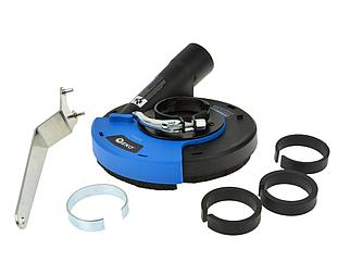 Кожух защитный с пылеотводом для углошлифмашины 115/125мм, для шлифовальных работ, GEKO