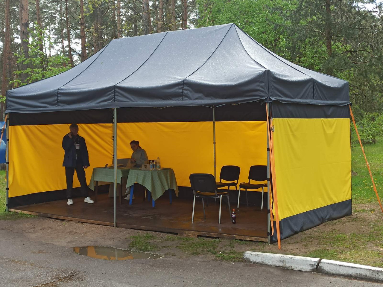 Палатка-шатер ,трансформер размер 3х6 м (цвет любой) - фото 2 - id-p84791370