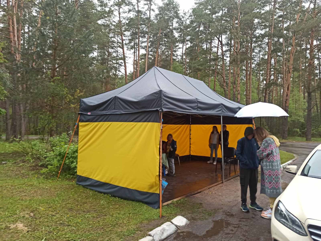 Палатка-шатер ,трансформер размер 3х6 м (цвет любой) - фото 3 - id-p84791370