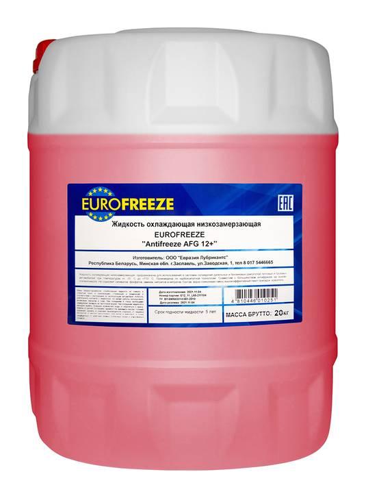 G12+ Антифриз EUROFREEZE AFG 12+ Antifreeze 20кг (18л) - фото 1 - id-p184766377