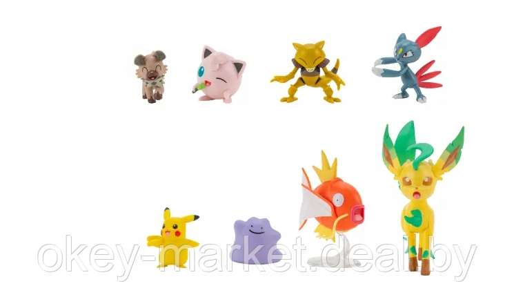 Набор фигурок Pokemon Jazwares 8 шт. PKW2686 - фото 5 - id-p184767863