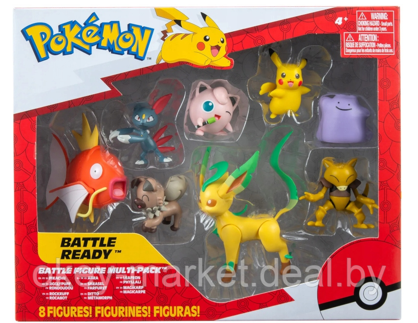 Набор фигурок Pokemon Jazwares 8 шт. PKW2686 - фото 1 - id-p184767863